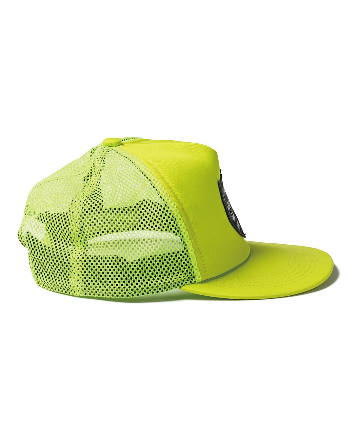 EVISUメッシュキャップ　イエロー×ブラウン Evisen】EMBLEM MESH CAP red/brown/black/neon yellow エビセン 帽子