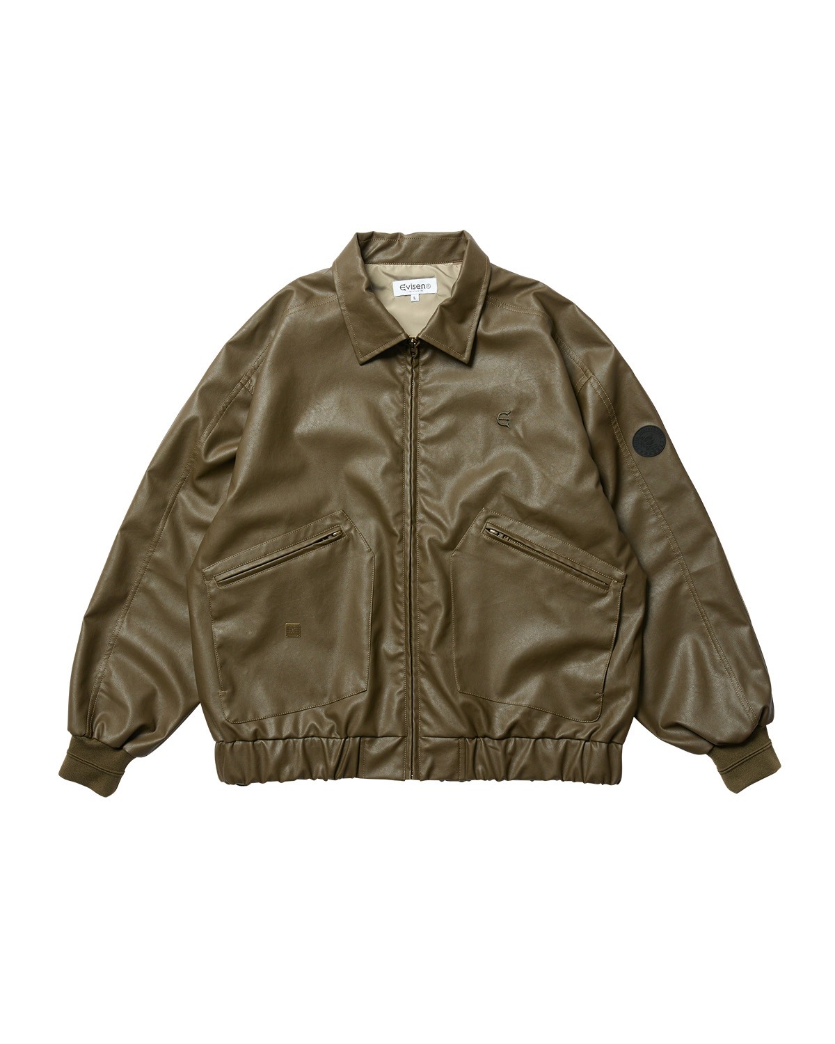 EVISEN SKATEBOARDS POSTMAN FAUX LEATHER JACKET