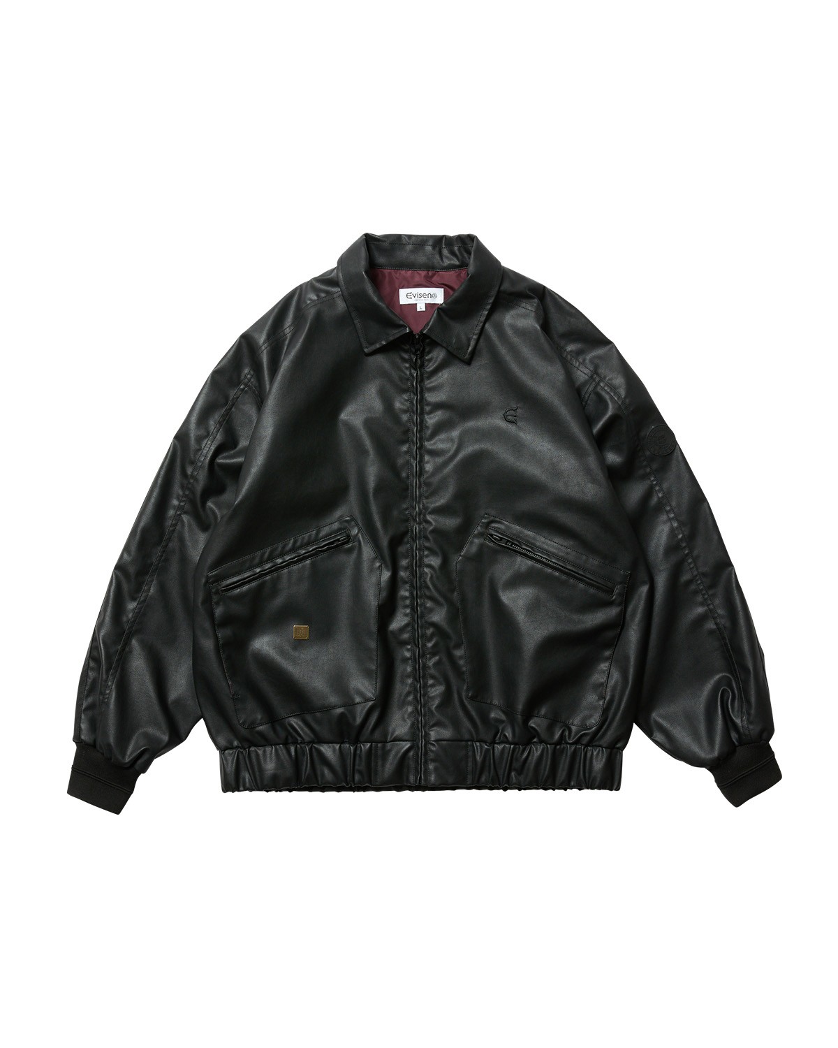 EVISEN SKATEBOARDS POSTMAN FAUX LEATHER JACKET