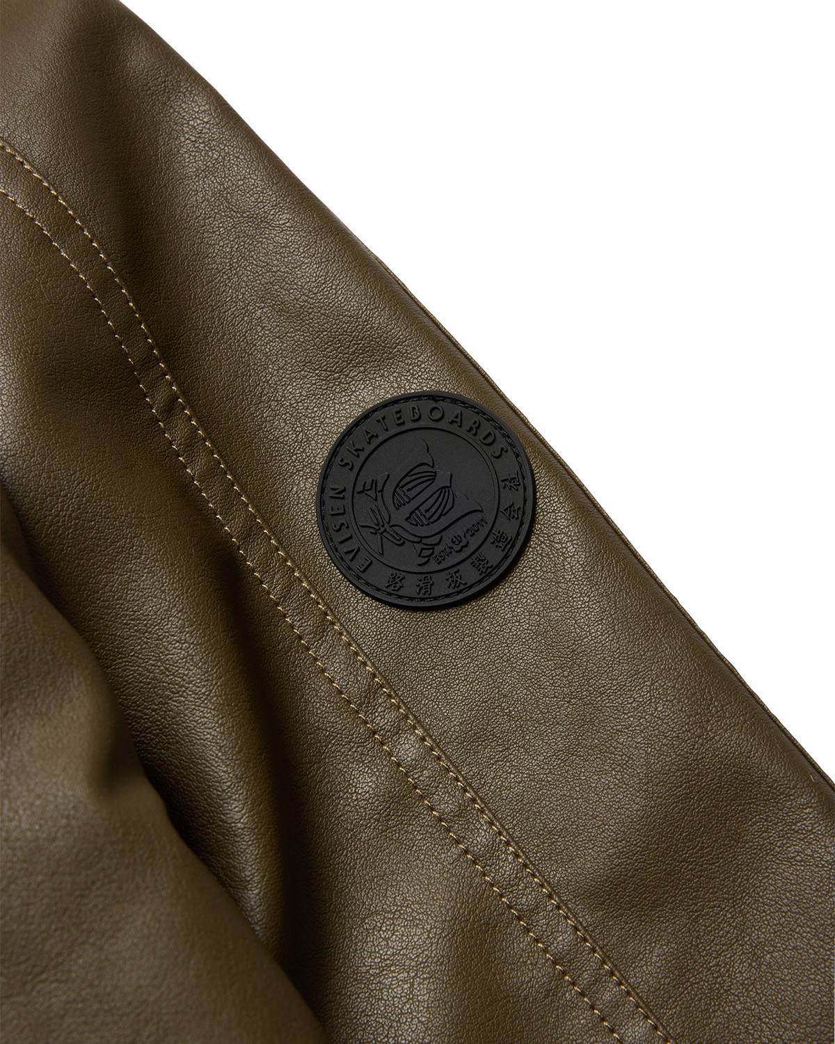 EVISEN SKATEBOARDS POSTMAN FAUX LEATHER JACKET