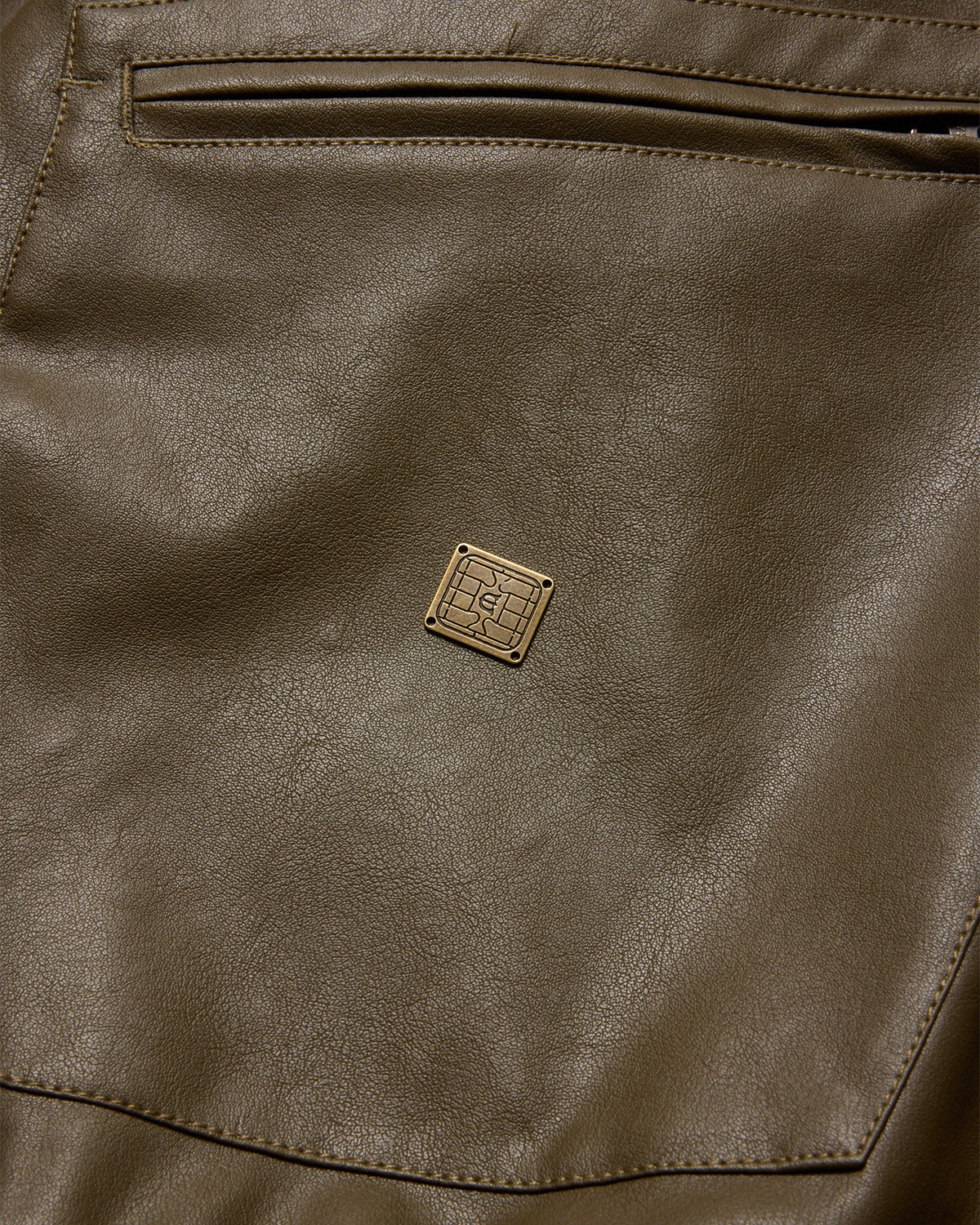 EVISEN SKATEBOARDS POSTMAN FAUX LEATHER JACKET