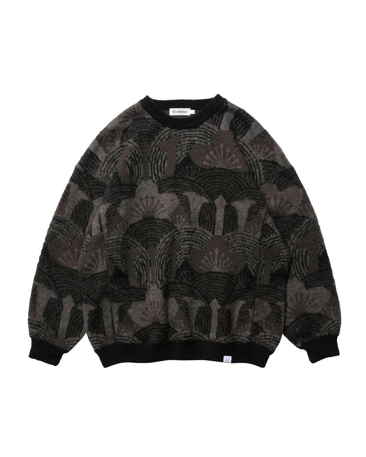 EVISEN SKATEBOARDS KABUTO MOHAIR CREW KNIT