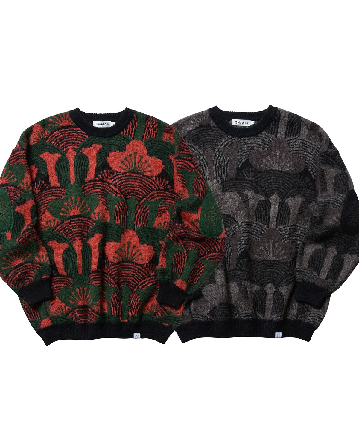 EVISEN SKATEBOARDS KABUTO MOHAIR CREW KNIT