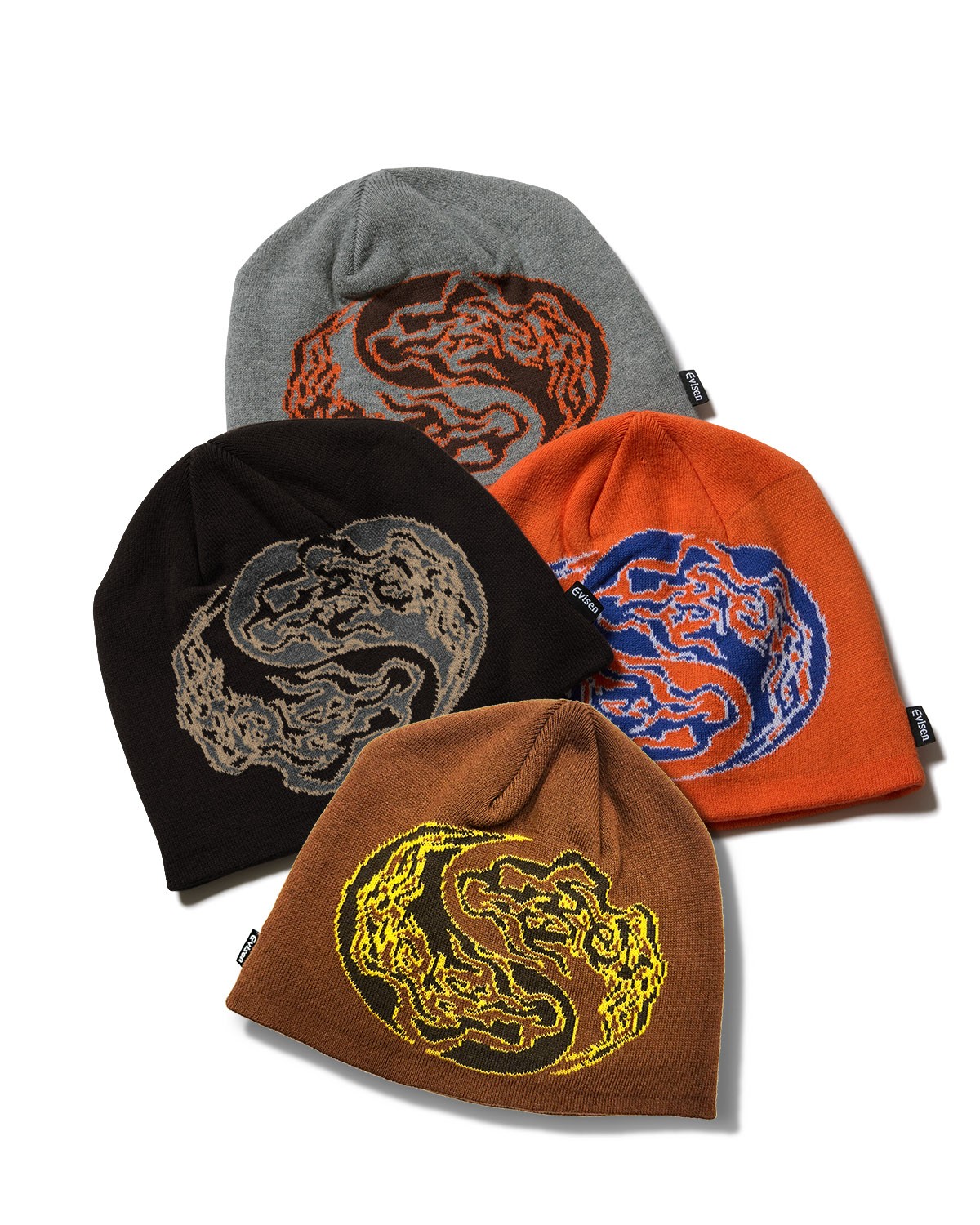 EVISEN SKATEBOARDS YIN-YANG FIRE BEANIE