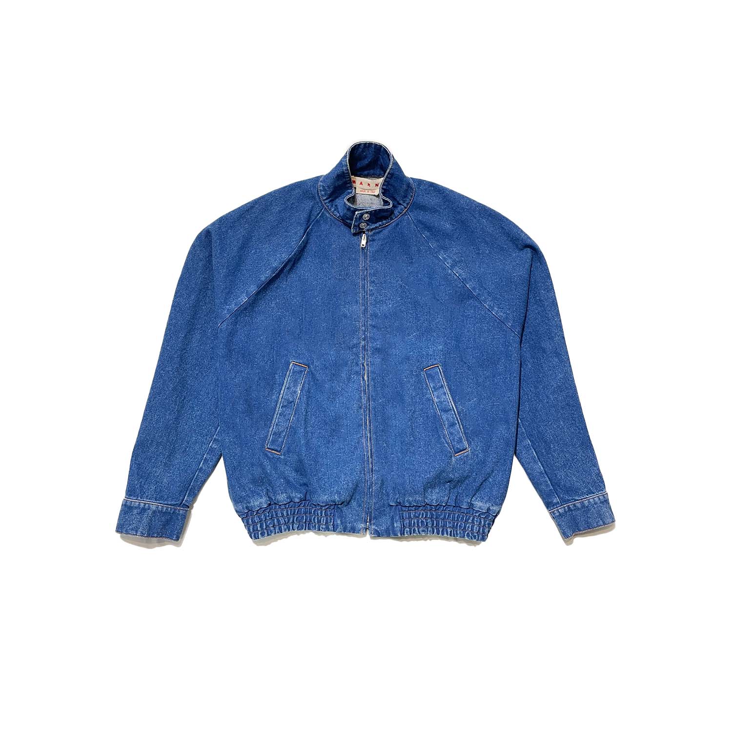MARNI BLEACHED COATED ORGANIC DENIM JACKET