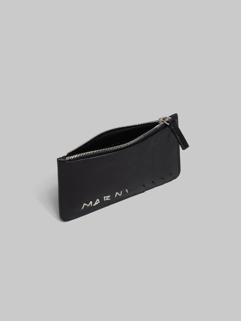 MARNI BLACK LEATHER CARD CASE