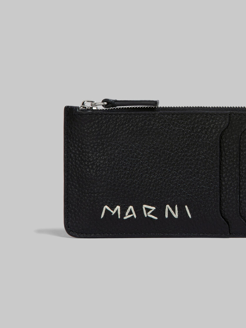 MARNI BLACK LEATHER CARD CASE