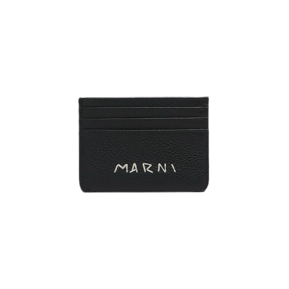 MARNI WHITE LEATHER CARDHOLDER