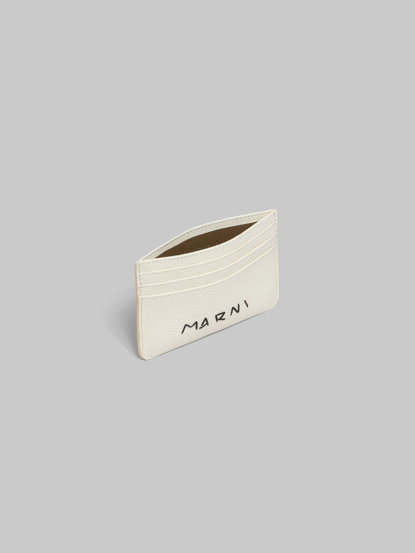 MARNI WHITE LEATHER CARDHOLDER