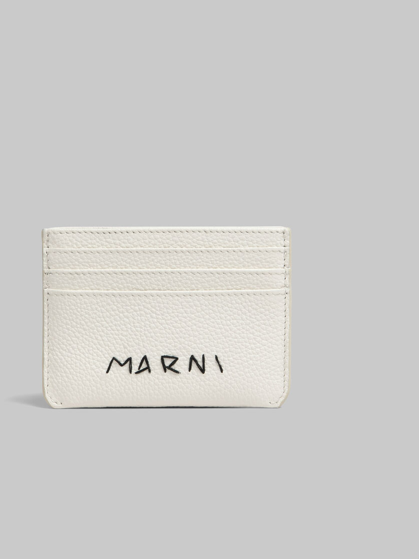 MARNI WHITE LEATHER CARDHOLDER