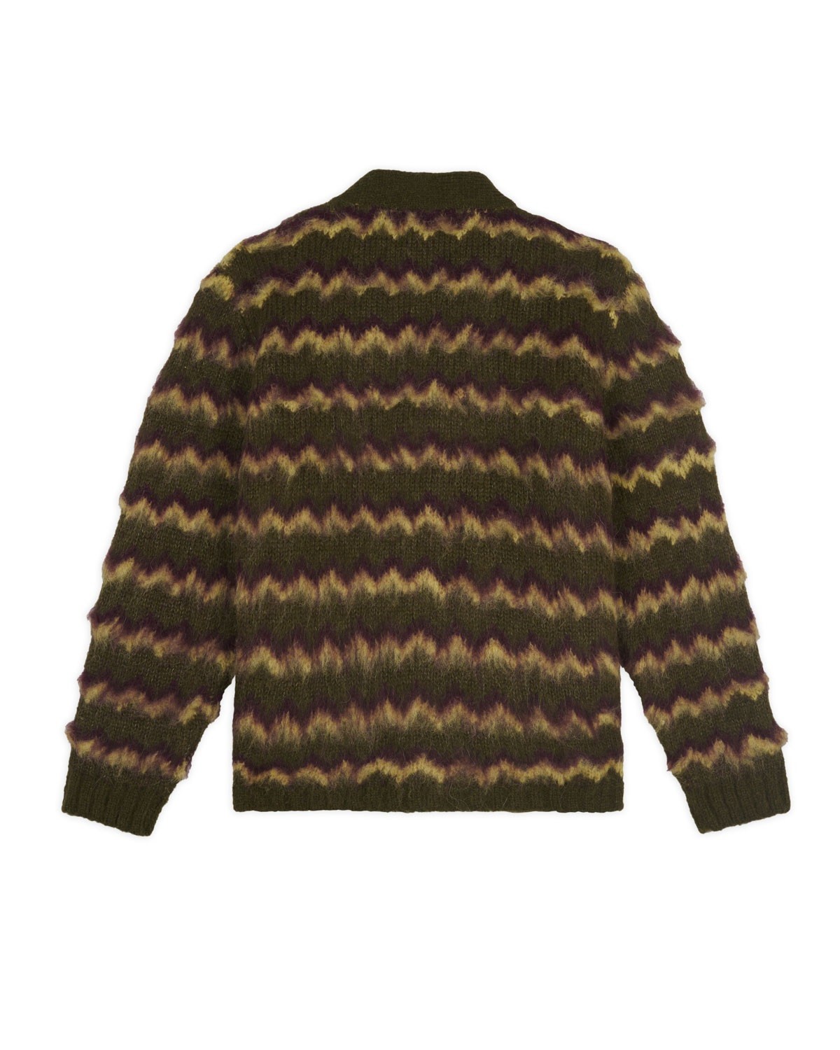BRAIN DEAD ZIG ZAG STRIPED CARDIGAN