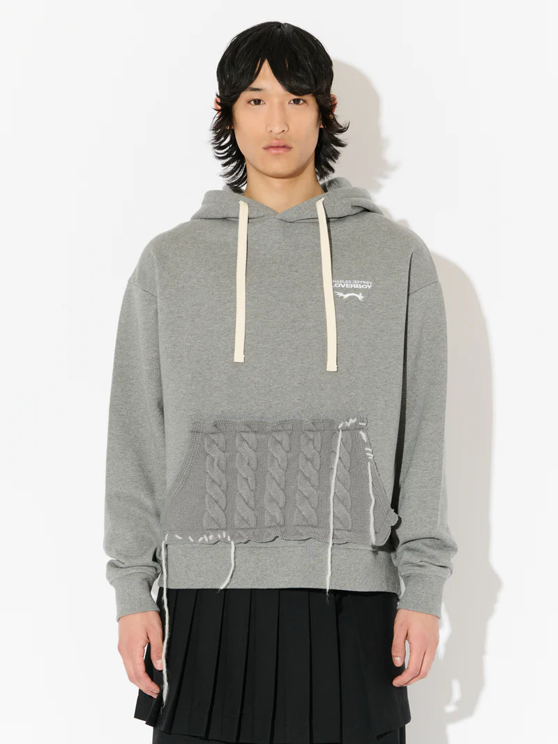 Charles jeffrey Loverboy PATCH RABBIT EARS HOODY