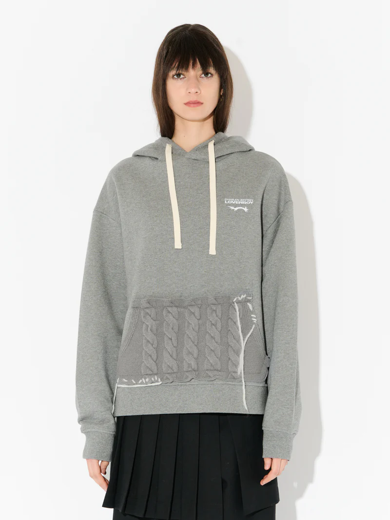 Charles jeffrey Loverboy PATCH RABBIT EARS HOODY