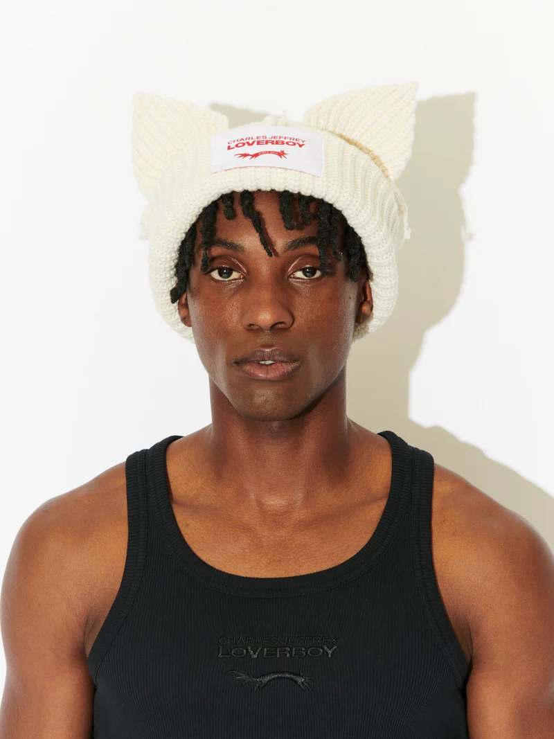 Charles jeffrey Loverboy ALPACA CHUNKY EARS BEANIE
