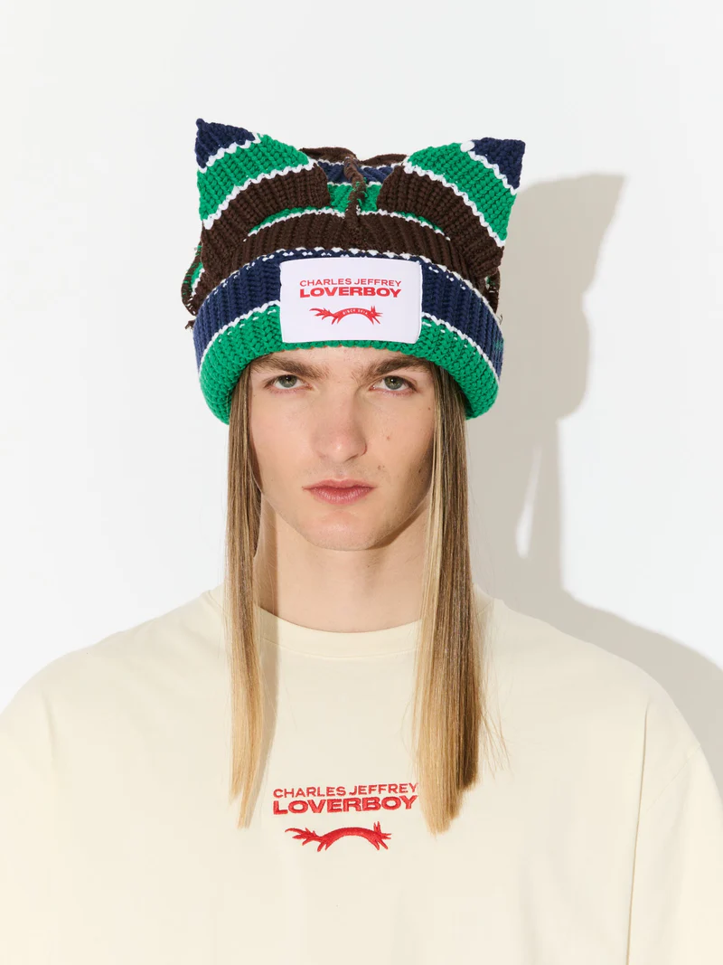 Charles jeffrey Loverboy ALPACA CHUNKY EARS BEANIE