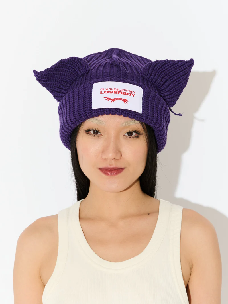 Charles jeffrey Loverboy ALPACA CHUNKY EARS BEANIE