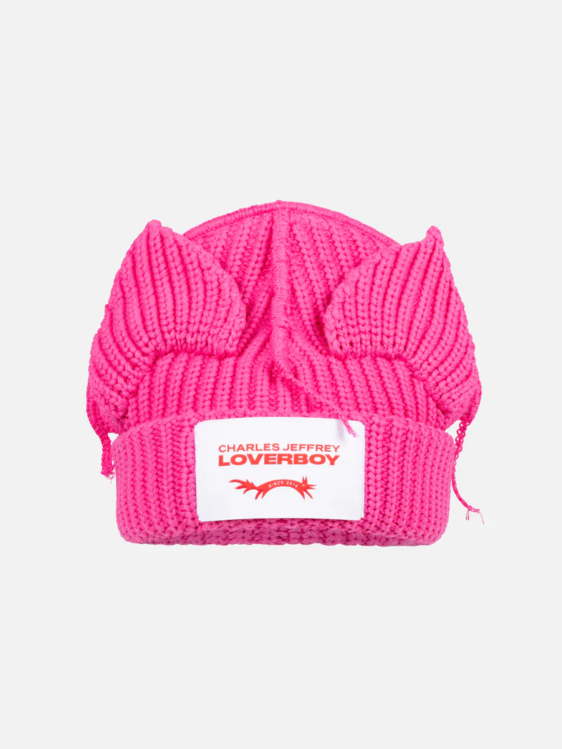 Charles jeffrey Loverboy ALPACA CHUNKY EARS BEANIE