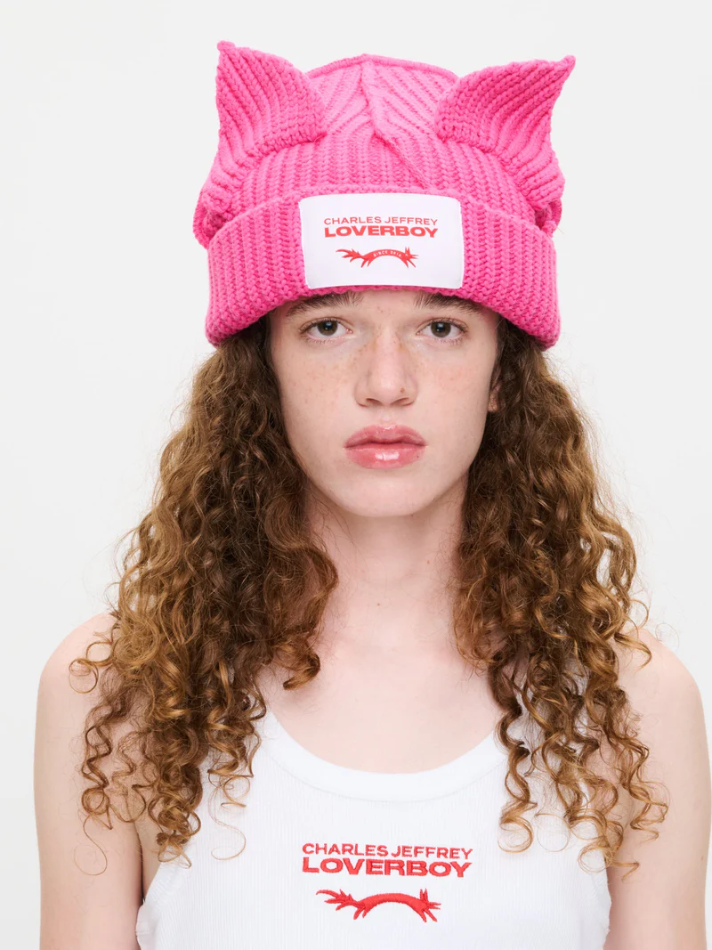 Charles jeffrey Loverboy ALPACA CHUNKY EARS BEANIE