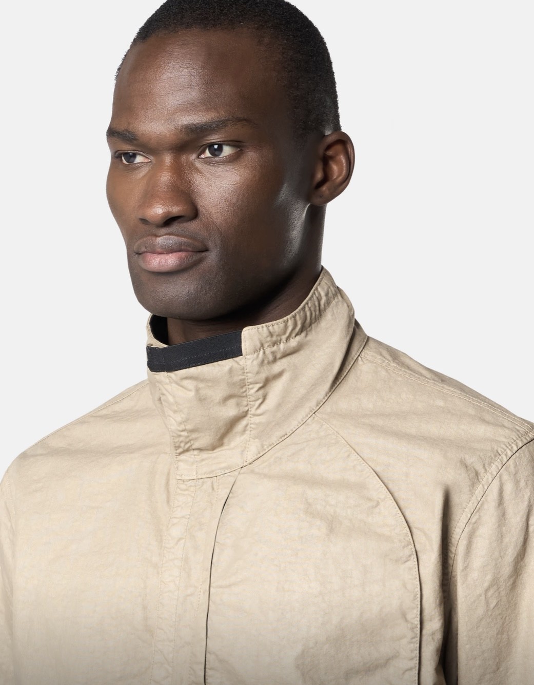 STONE ISLAND ORGANIC LOOK NYLON PANAMA-TC SS SHIRT