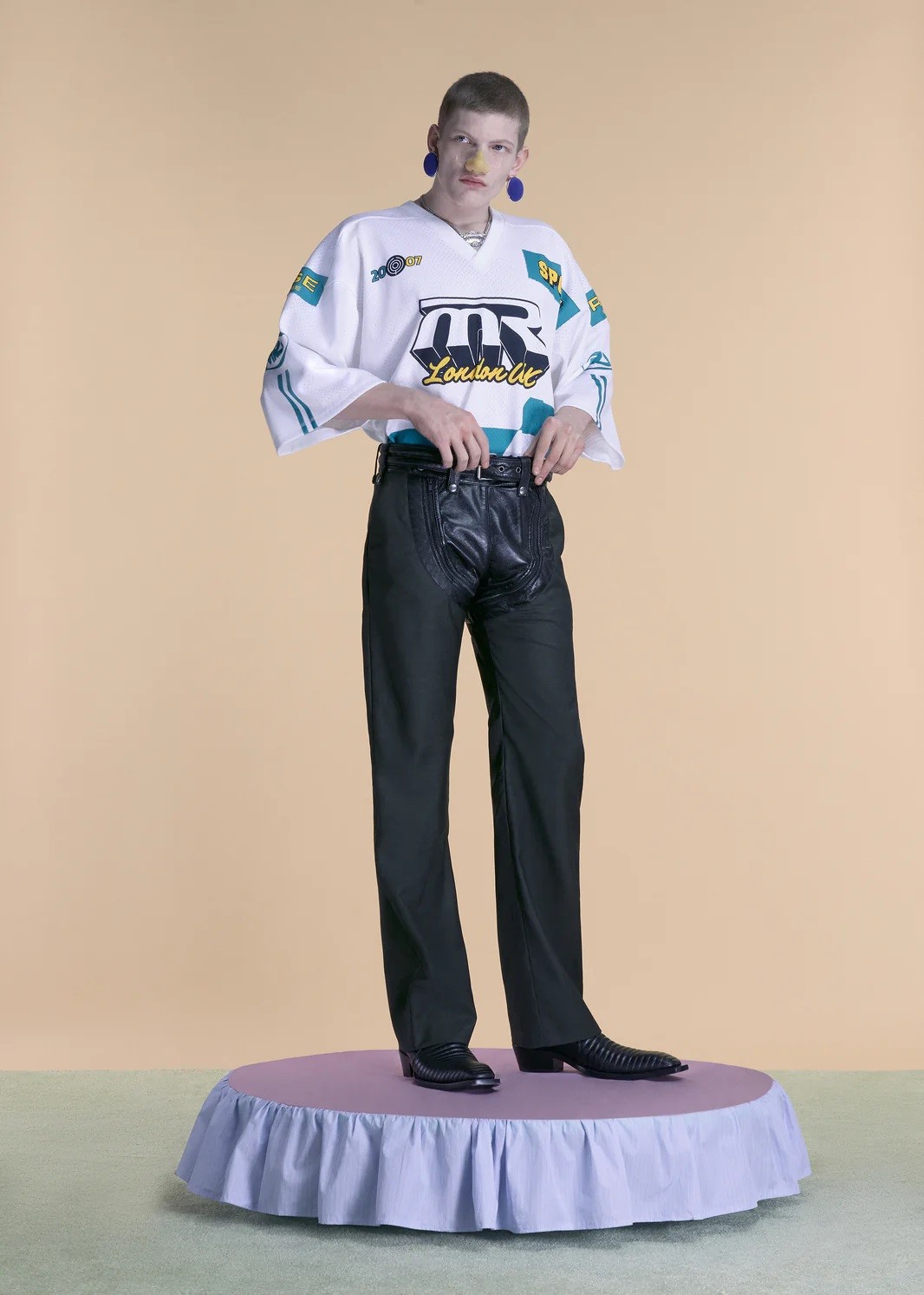 MARTIN ROSE OVERSIZED FOOTBALL TOP