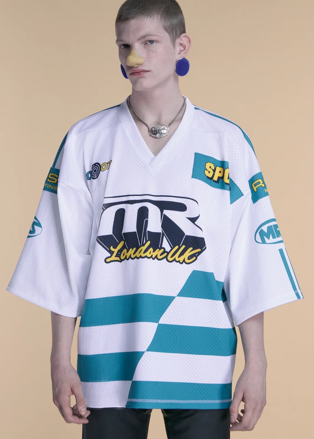 MARTIN ROSE OVERSIZED FOOTBALL TOP