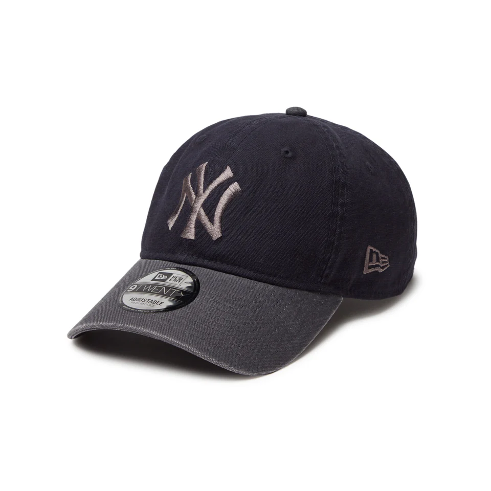 NEW ERA 9TWENTY Washed Duck ニューヨーク・ヤンキース ネイビー グラファイトバイザー