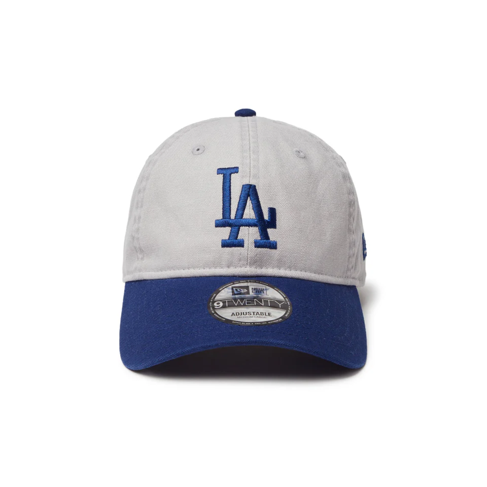 NEW ERA 9TWENTY Washed Duck ロサンゼルス・ドジャース グレー ダークロイヤルバイザー