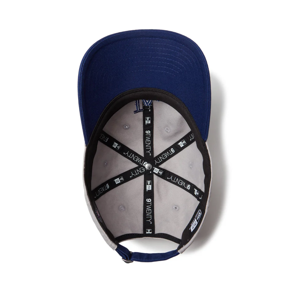 NEW ERA 9TWENTY Washed Duck ロサンゼルス・ドジャース グレー ダークロイヤルバイザー