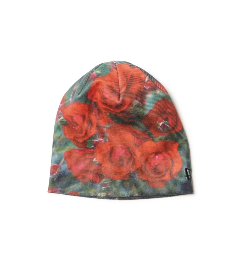 NEW ERA BASIC BEANIE B PRINT ROSE