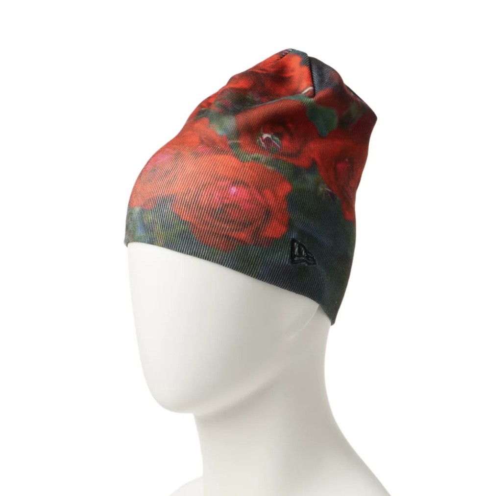 NEW ERA BASIC BEANIE B PRINT ROSE