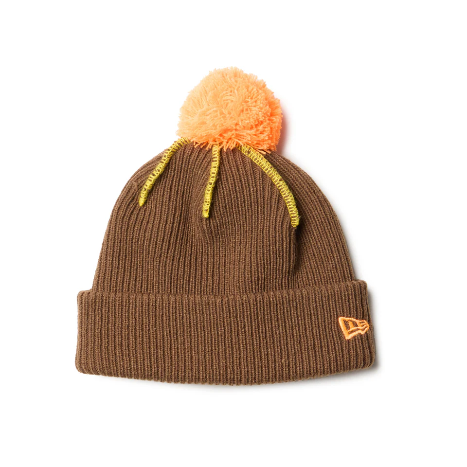 PON PON KNIT GORO BRN/ORG