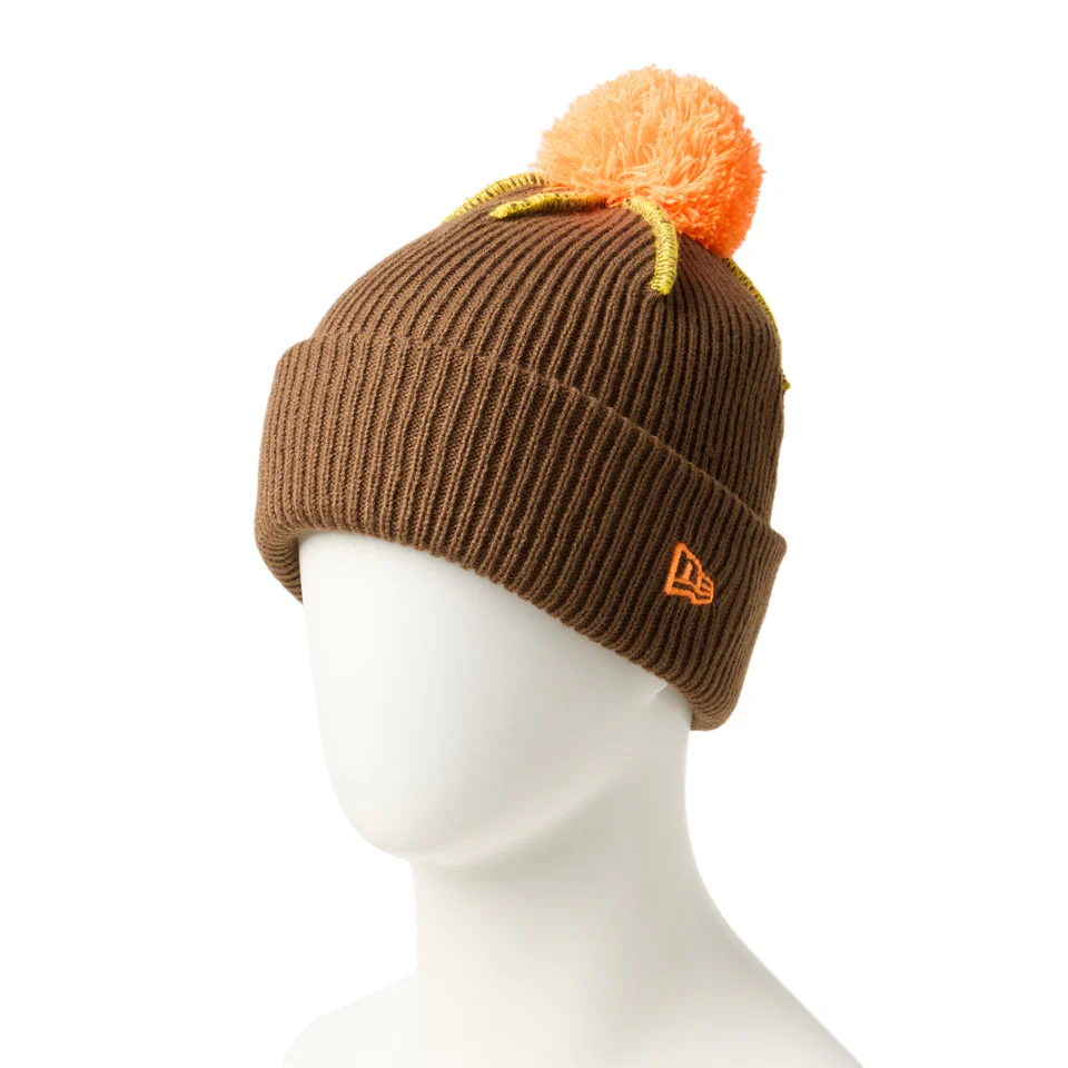 PON PON KNIT GORO BRN/ORG