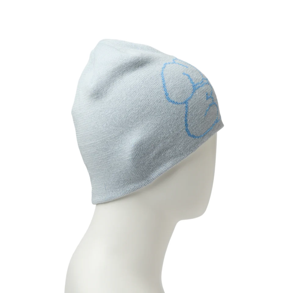 NEW ERA ベーシック ビーニー Cool Max Hollow Logo ジャガードロゴ ライトグレー