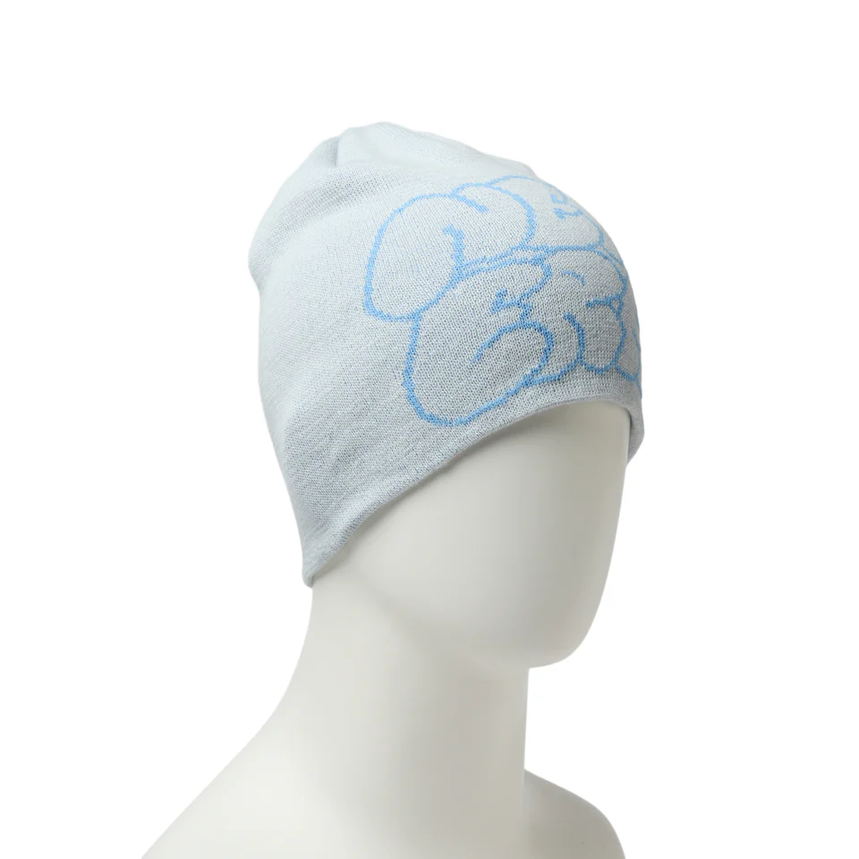 NEW ERA ベーシック ビーニー Cool Max Hollow Logo ジャガードロゴ ライトグレー