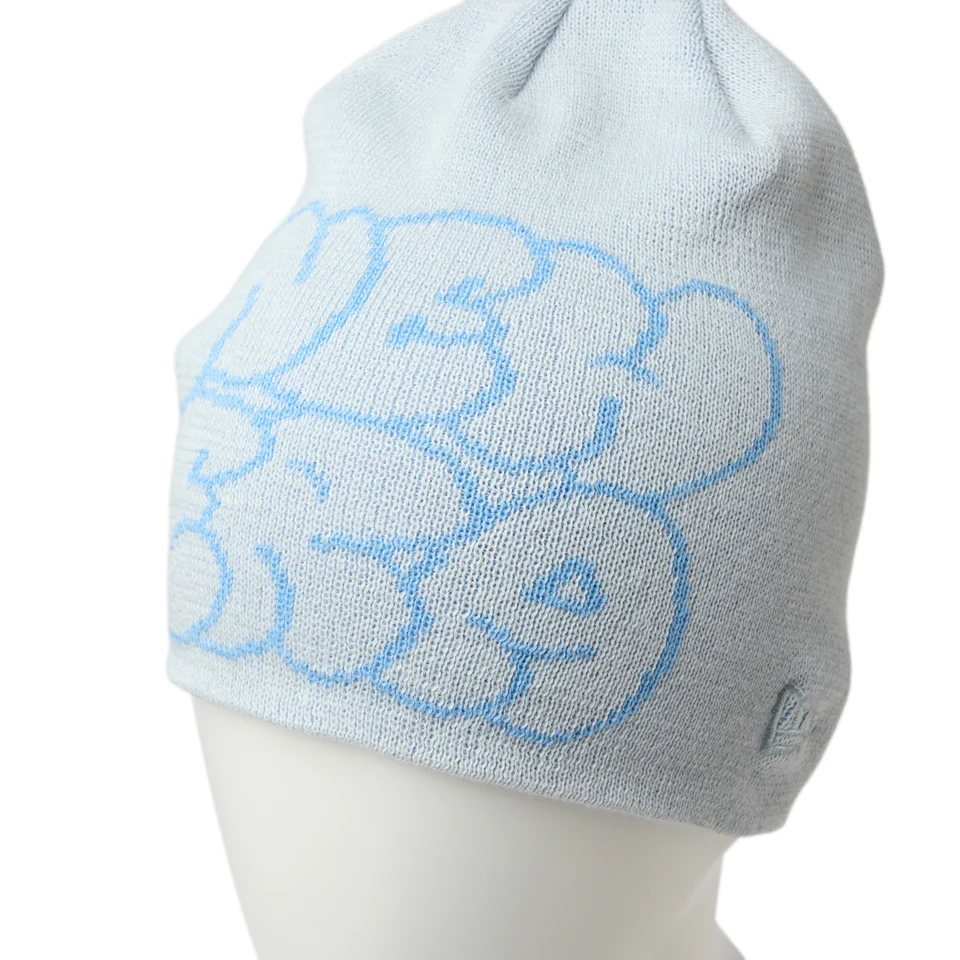 NEW ERA ベーシック ビーニー Cool Max Hollow Logo ジャガードロゴ ライトグレー