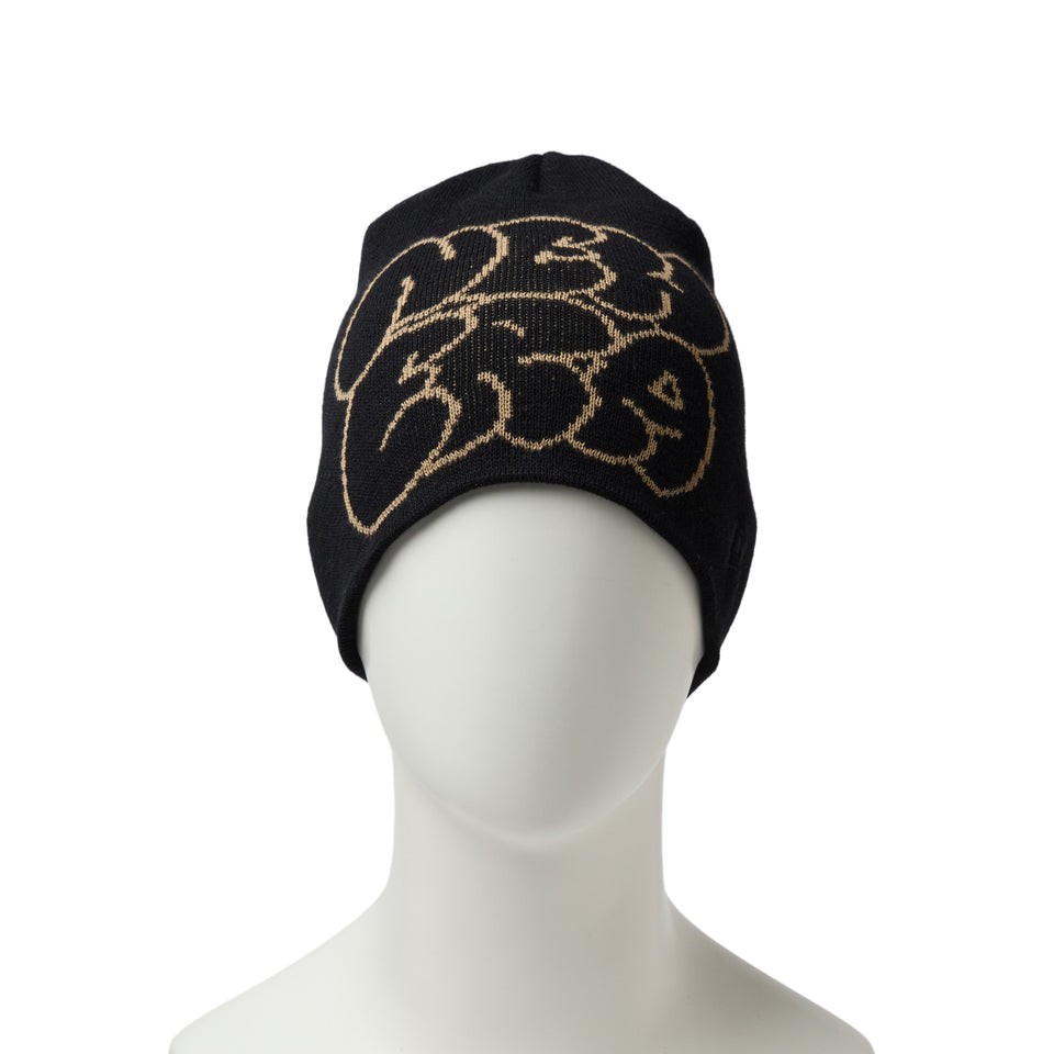 NEW ERA ベーシック ビーニー Cool Max Hollow Logo ジャガードロゴ ブラック