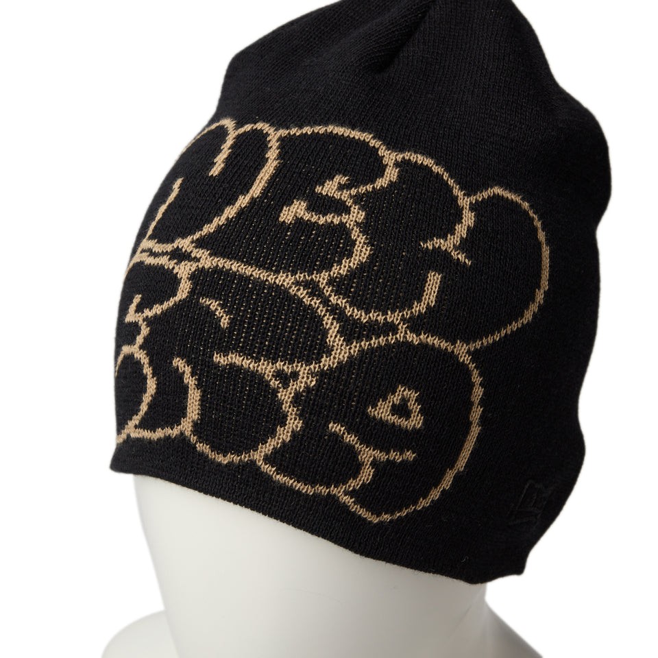NEW ERA ベーシック ビーニー Cool Max Hollow Logo ジャガードロゴ ブラック