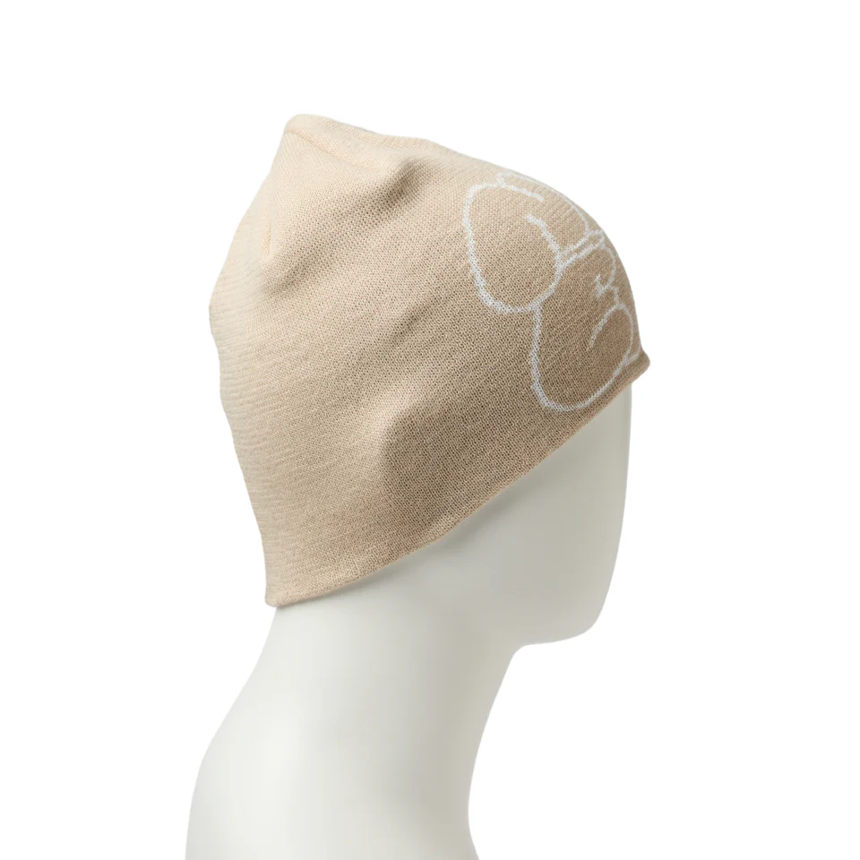 NEW ERA ベーシック ビーニー Cool Max Hollow Logo ジャガードロゴ ベージュ