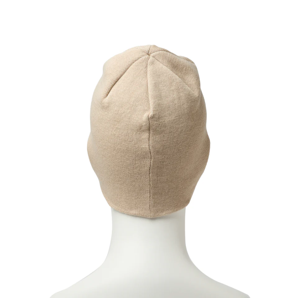 NEW ERA ベーシック ビーニー Cool Max Hollow Logo ジャガードロゴ ベージュ