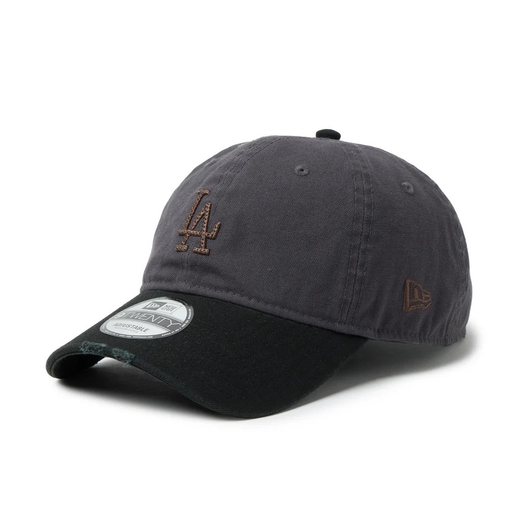 NEW ERA 9TWENTY ロサンゼルス・ドジャース クーパーズタウン Damaged Duck Canvas グラファイト/ブラック