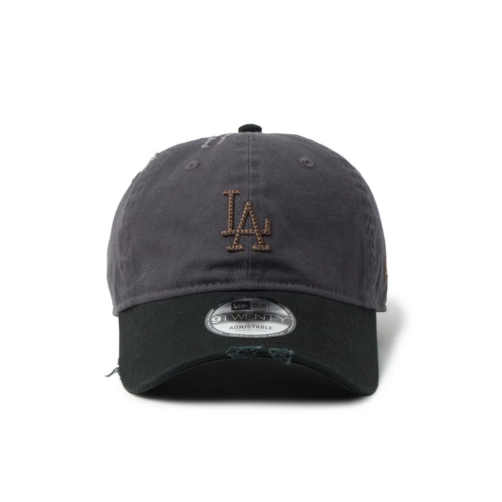 NEW ERA 9TWENTY ロサンゼルス・ドジャース クーパーズタウン Damaged Duck Canvas グラファイト/ブラック