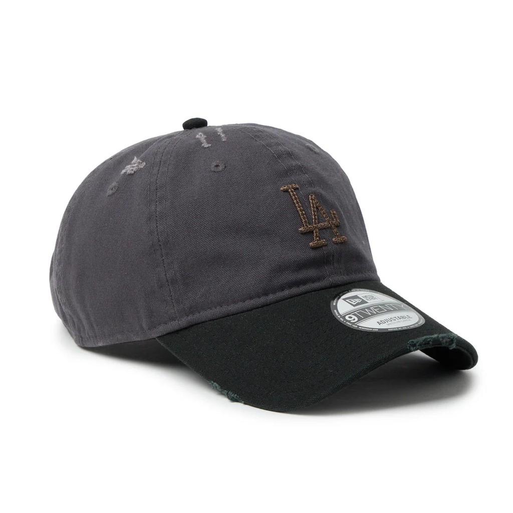 NEW ERA 9TWENTY ロサンゼルス・ドジャース クーパーズタウン Damaged Duck Canvas グラファイト/ブラック