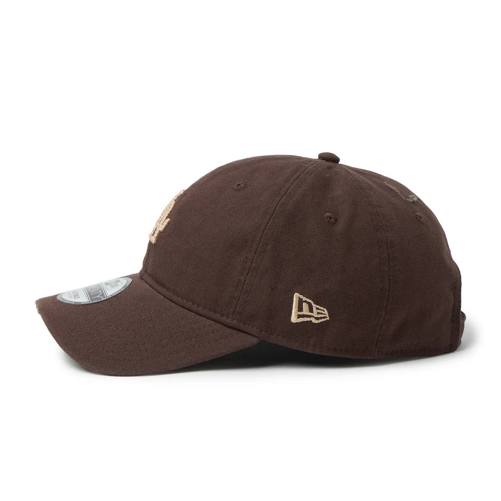 NEW ERA 9TWENTY ロサンゼルス・ドジャース クーパーズタウン Damaged Duck Canvas ブラウンスエード