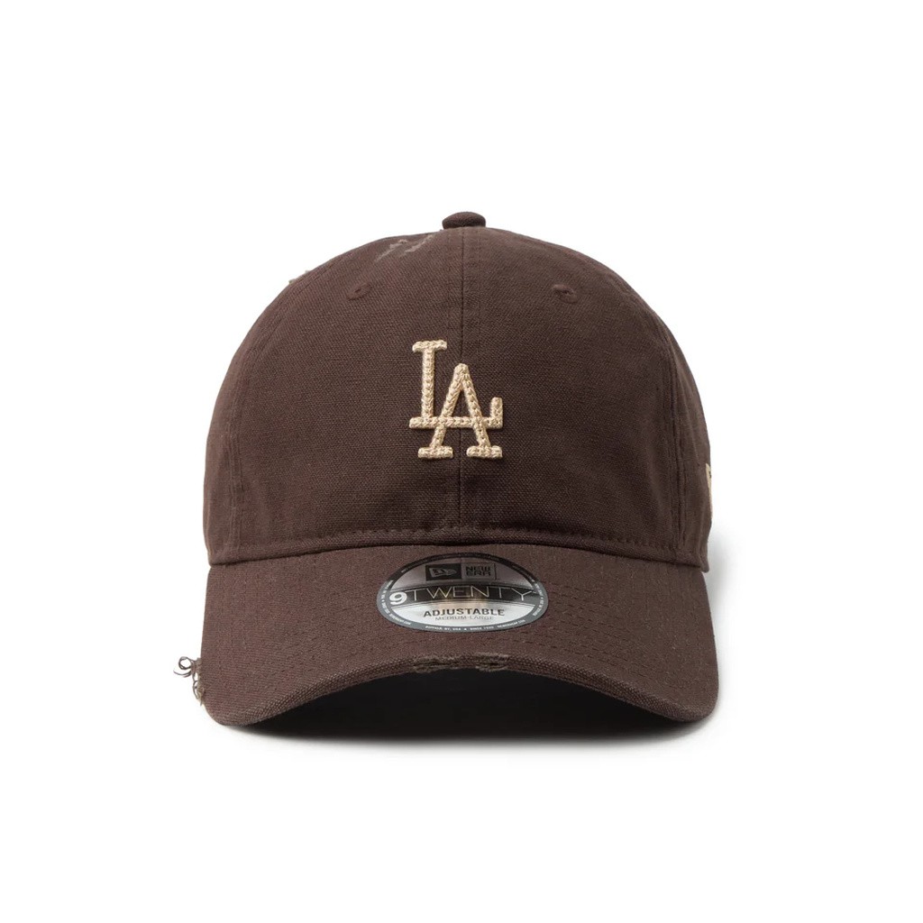 NEW ERA 9TWENTY ロサンゼルス・ドジャース クーパーズタウン Damaged Duck Canvas ブラウンスエード