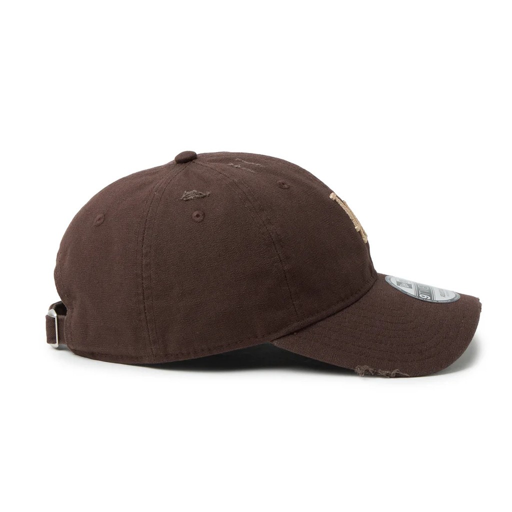 NEW ERA 9TWENTY ロサンゼルス・ドジャース クーパーズタウン Damaged Duck Canvas ブラウンスエード