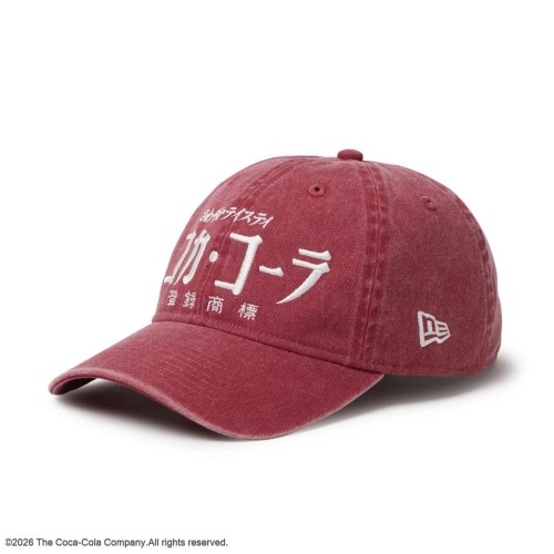 NEW ERA 9TWENTY Coca-Cola コカ・コーラ アシッドウォッシュ レッド