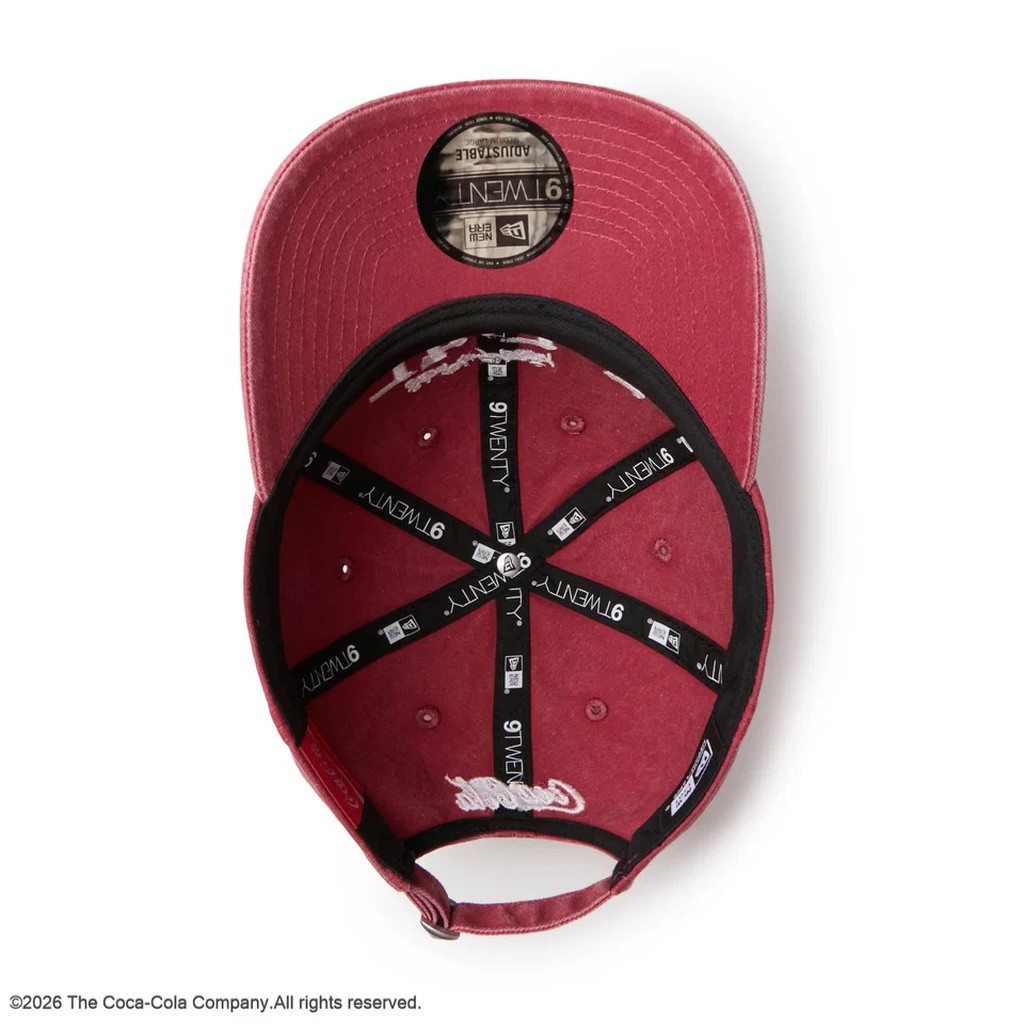NEW ERA 9TWENTY Coca-Cola コカ・コーラ アシッドウォッシュ レッド