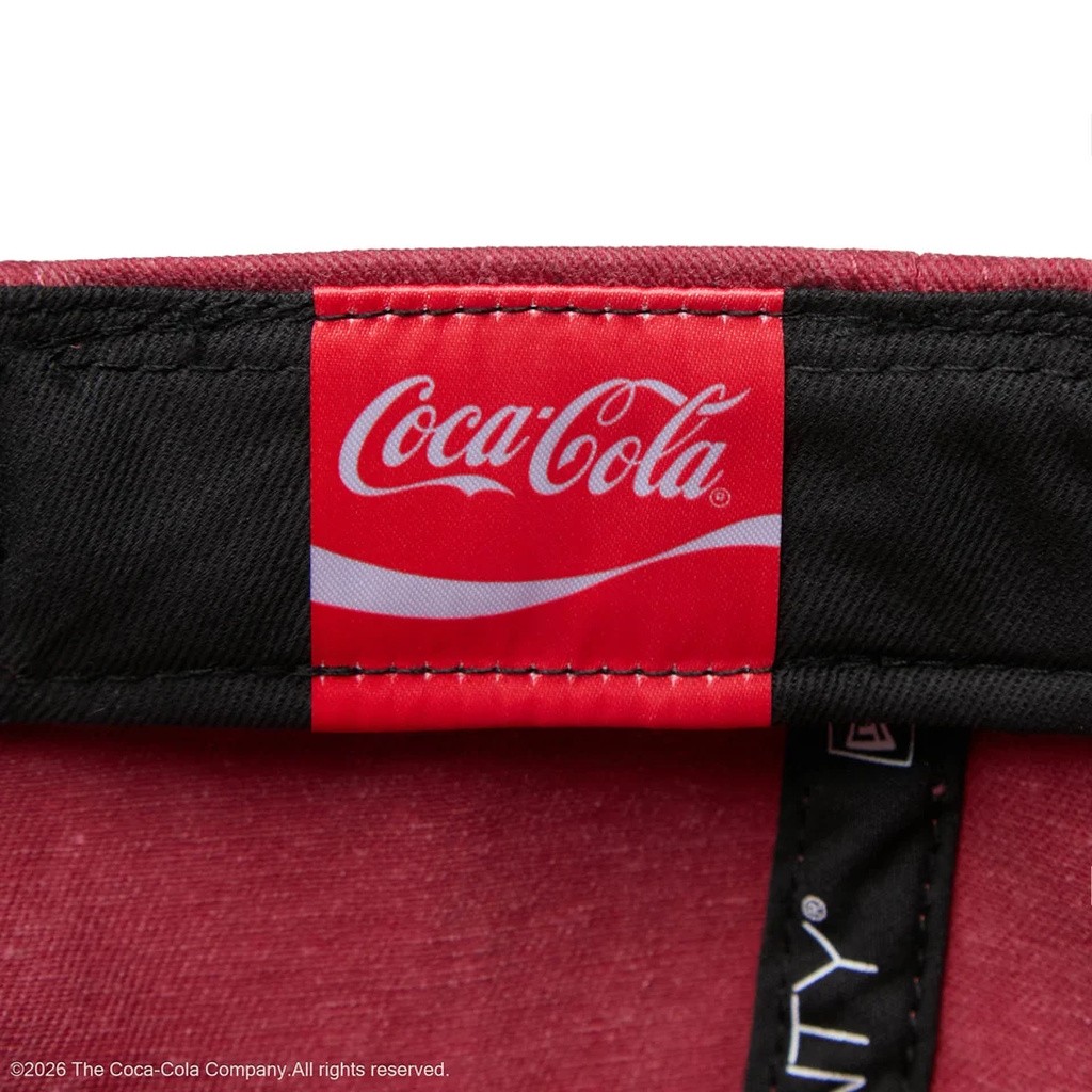 NEW ERA 9TWENTY Coca-Cola コカ・コーラ アシッドウォッシュ レッド