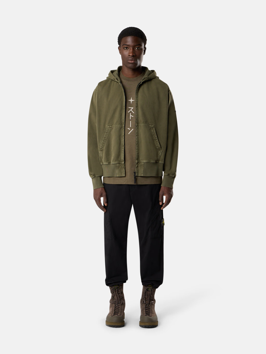 STONE ISLAND COMBED ORGANIC COTTON JERSEY SST