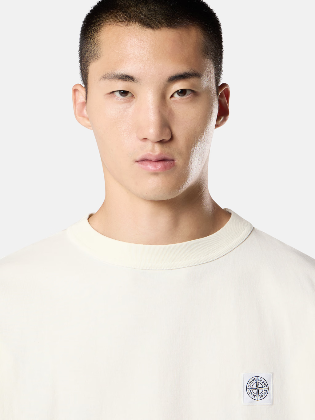 STONE ISLAND COMBED ORGANIC COTTON JERSEY LST